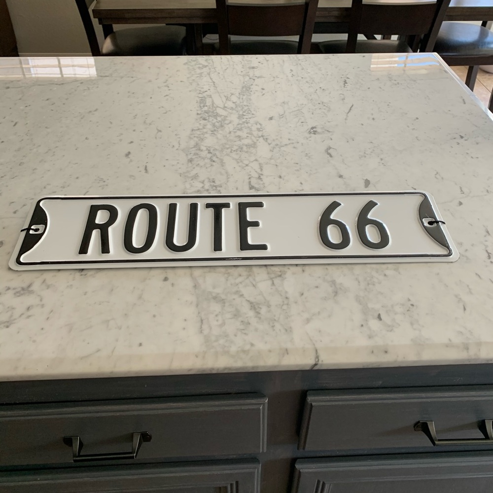 Metal wall sign